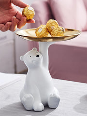 Polar Bear Key Storage Tray Modern Minimalist Living Room Decoration